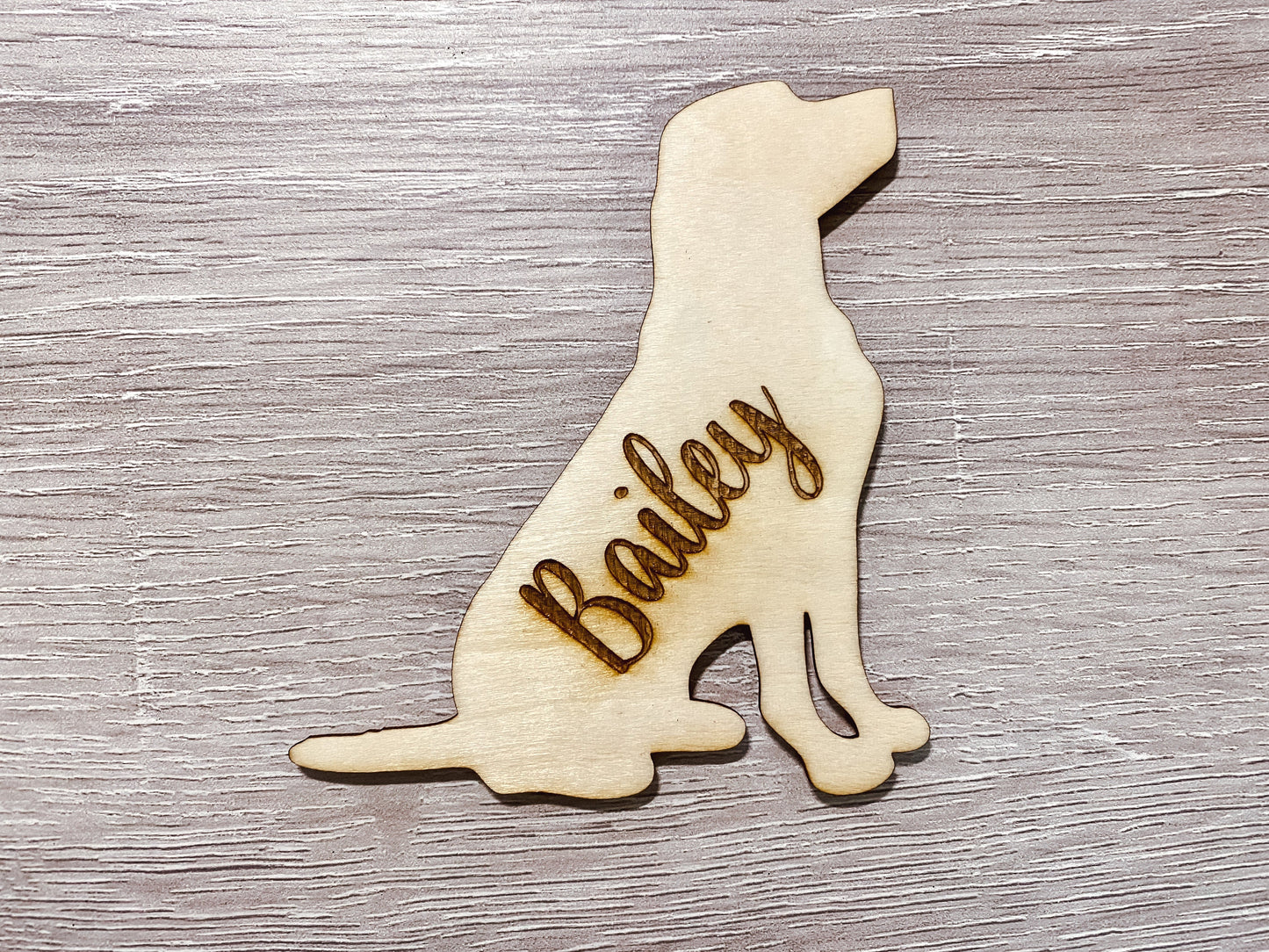 Laser Engraved Dog Magnet | Handmade Pet Magnet | Personalized Wood Baltic Birch Pet Magnet For Dogs and Cats