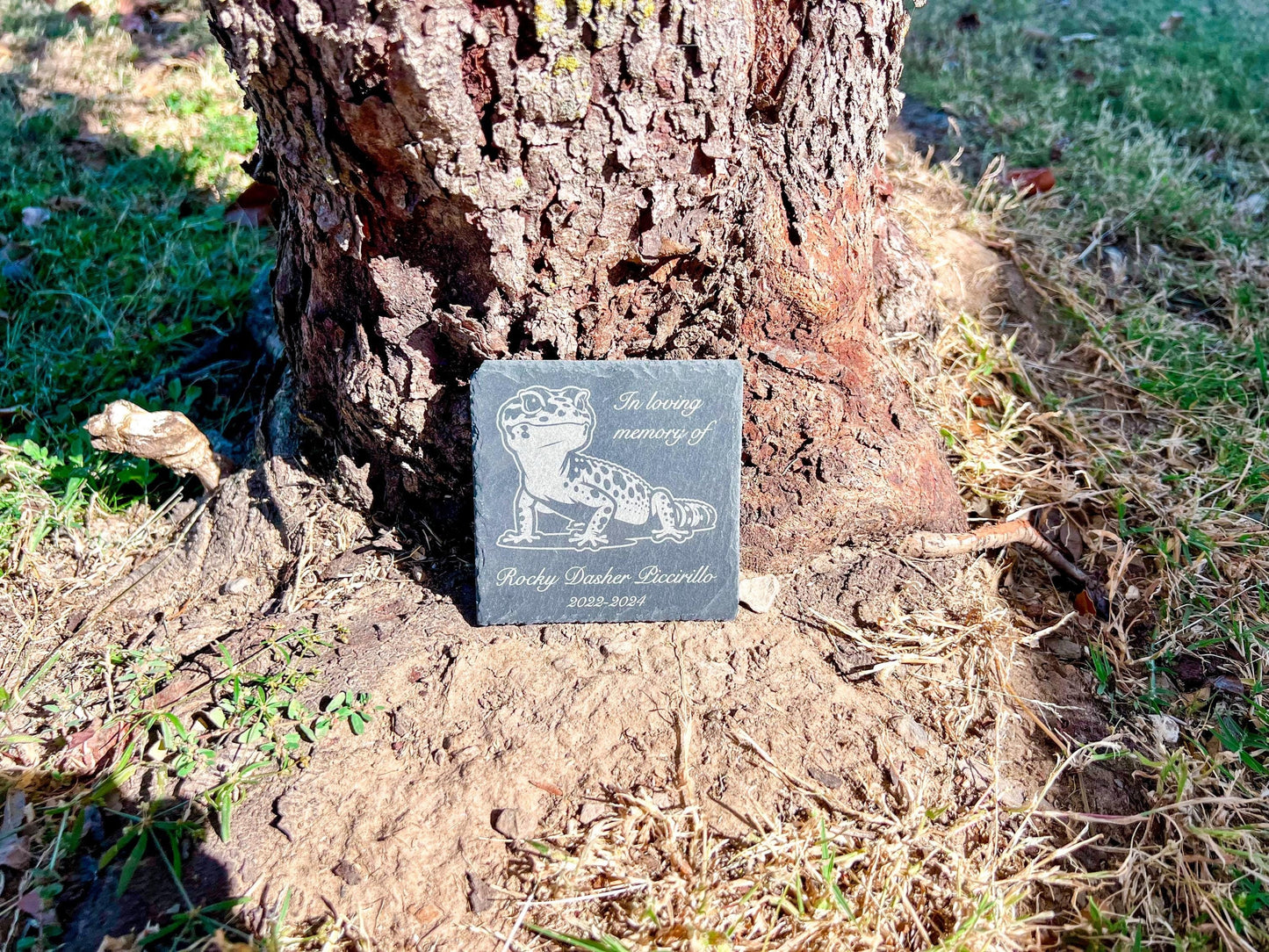 Personalized Pet Memorial Plaque | Slate Marker for Pet Remembrance | In Loving Memory Pet Stone | Custom Pet Burial Headstone