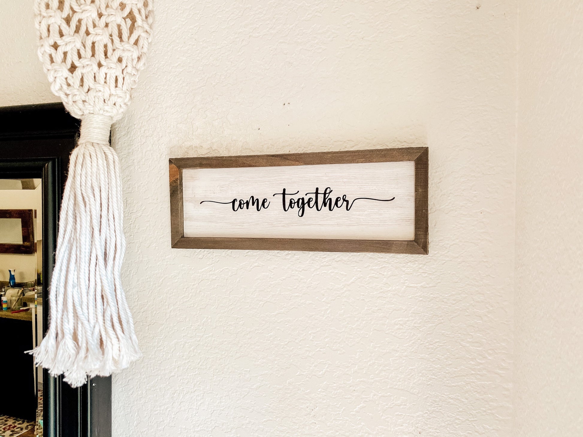 Come Together Homemade Wooden Wall Sign