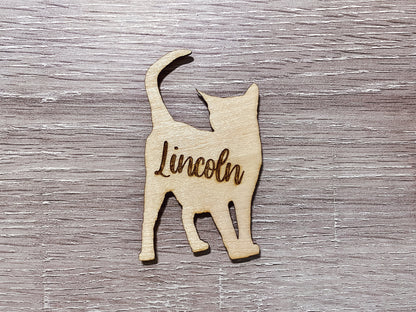 Laser Engraved Dog Magnet | Handmade Pet Magnet | Personalized Wood Baltic Birch Pet Magnet For Dogs and Cats