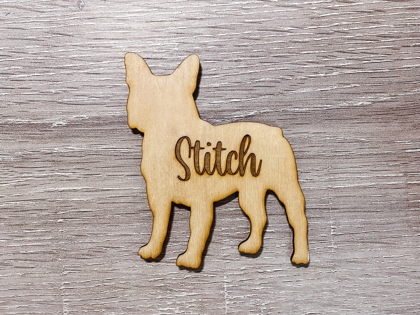 Laser Engraved Dog Magnet | Handmade Pet Magnet | Personalized Wood Baltic Birch Pet Magnet For Dogs and Cats