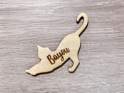 Laser Engraved Dog Magnet | Handmade Pet Magnet | Personalized Wood Baltic Birch Pet Magnet For Dogs and Cats