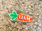 Personalized Acrylic 3D Easter Basket Carrot Tag, Easter Bag Tag Name, Custom Easter Decor, Wooden Easter Carrot Tag, Easter Gift for Kids