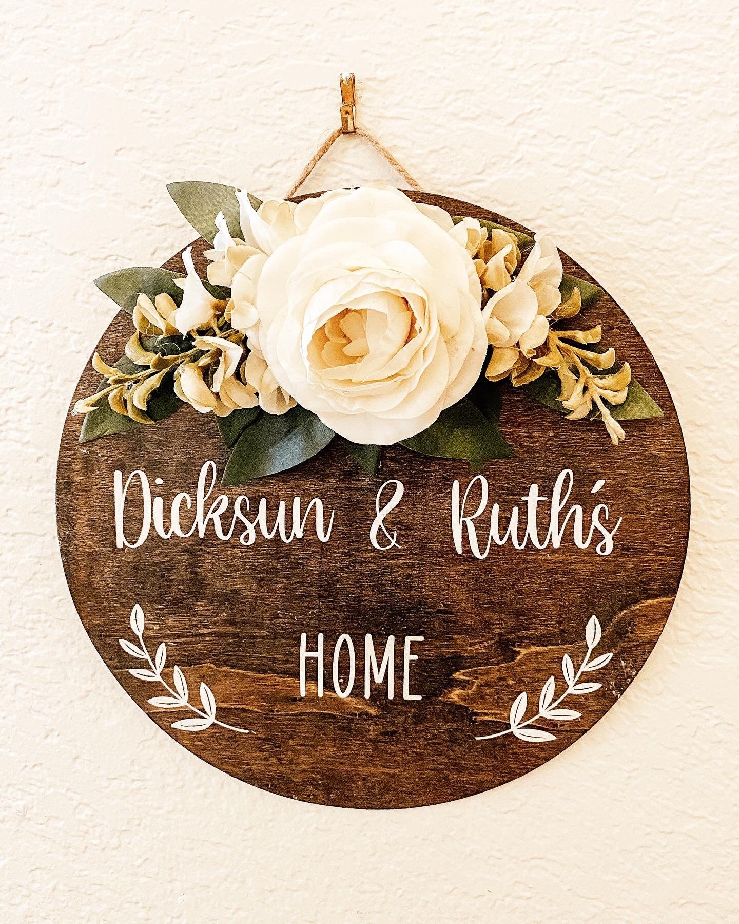 Custom Front Door Welcome Decor Sign