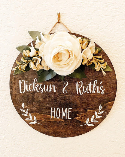 Custom Front Door Welcome Decor Sign