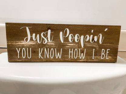 Just Poopin’ You Know How I Be - The Office Funny Toilet Paper Basket