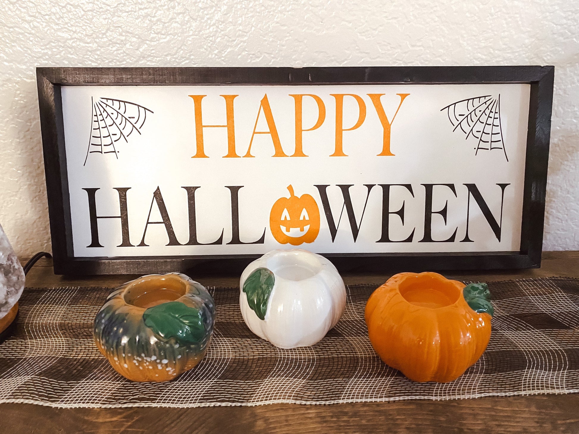 Happy Halloween Hand Painted Sign