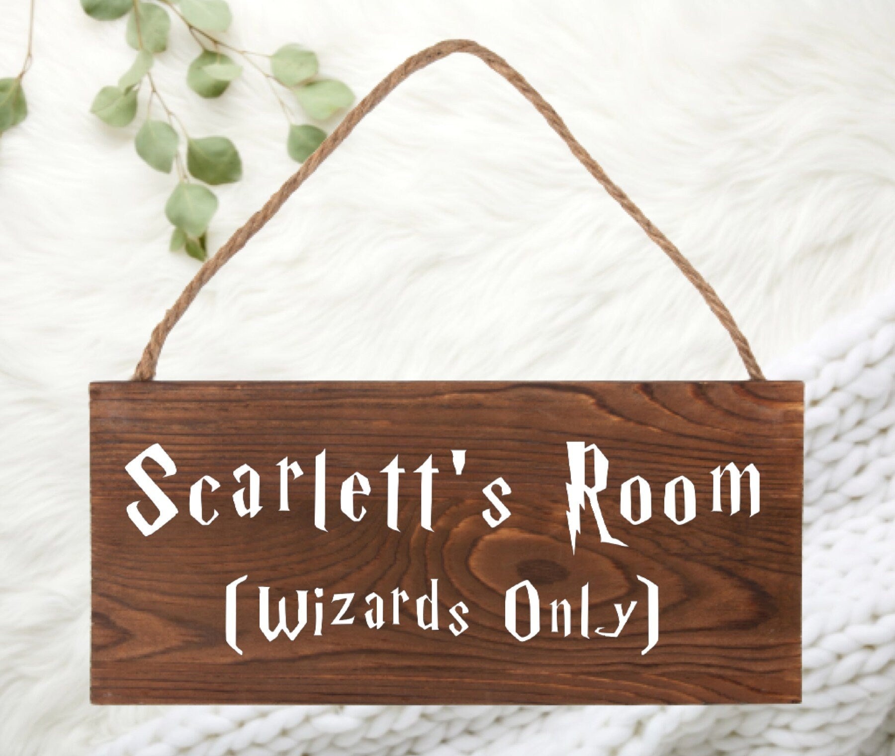 Custom Wizard Name Sign / Wizards Welcome Sign