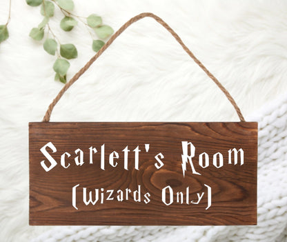 Custom Wizard Name Sign / Wizards Welcome Sign