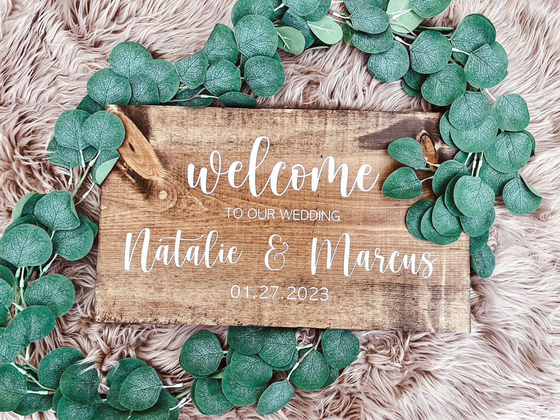 Welcome To Our Wedding Sign | Signature Cocktail Sign | Take A Seat and A Shot Sign | 3 Piece Wedding Sign Bundle